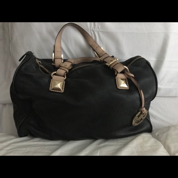 MK leather satchel handbag